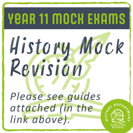 Year 11 - History Mock Revision Guidance