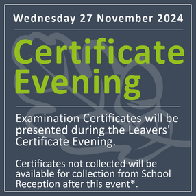 Certificate Evening 2024