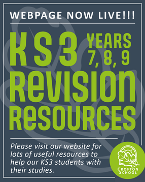 NEW Key Stage 3 Webpage NOW LIVE!!!