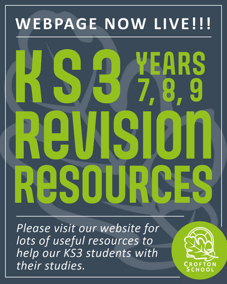 NEW Key Stage 3 Webpage NOW LIVE!!!