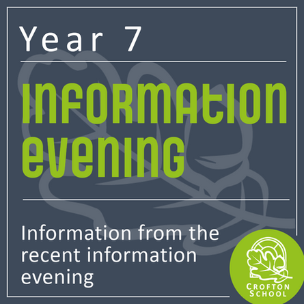 Year 7 Information Evening