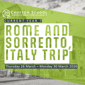 Current Year 7 - Rome & Sorrento Trip 2026