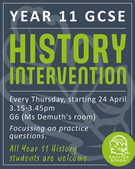 Year 11 GCSE History Intervention