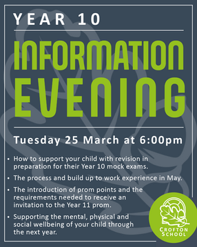 Year 10 Information Evening
